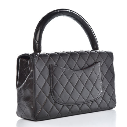Chanel Lambskin Quilted Medium Rectangular Kelly Flap Bag Black 3 of 11