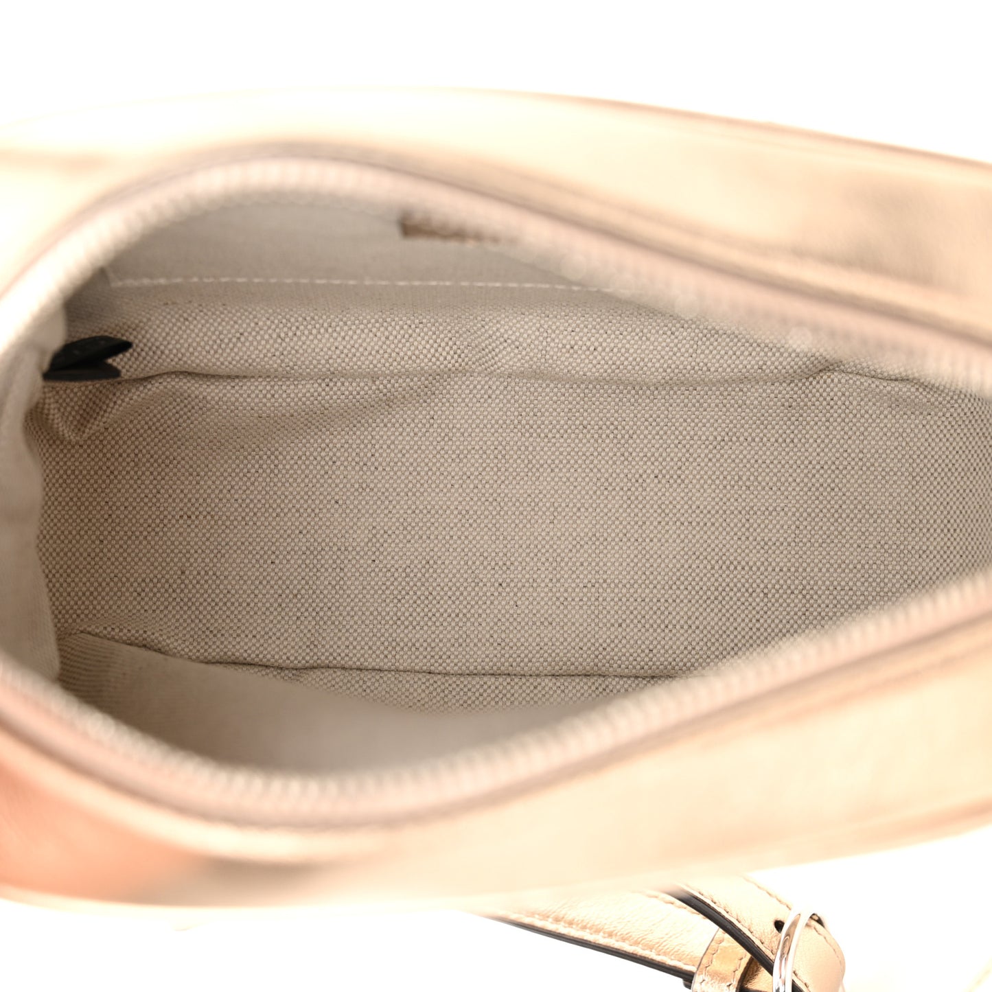 Metallic Sakai Be Green Calfskin Diagonal Stitched Small Blondie Shoulder Bag Gold