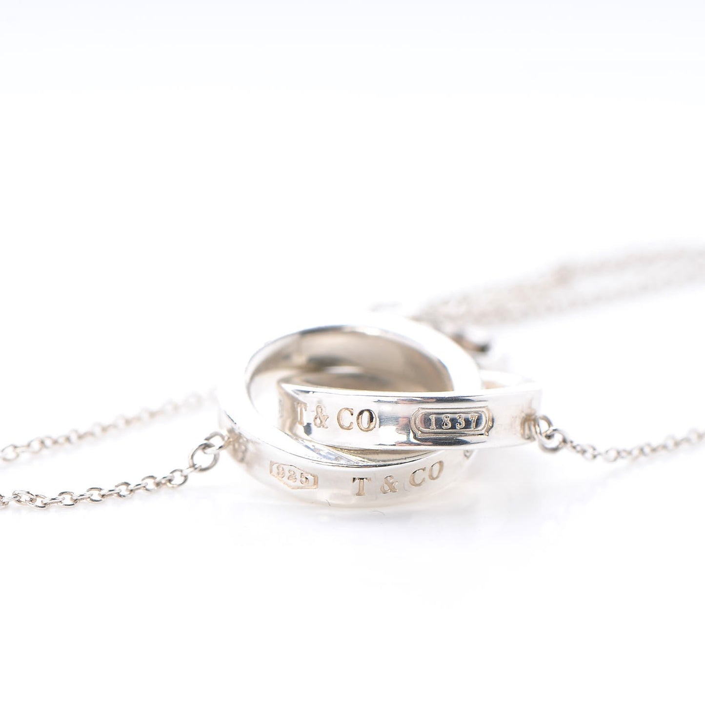 Sterling Silver 1837 Interlocking Circles Pendant Necklace