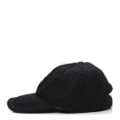 Gucci Mohair GG Lauren Baseball Hat L Black 4 of 8
