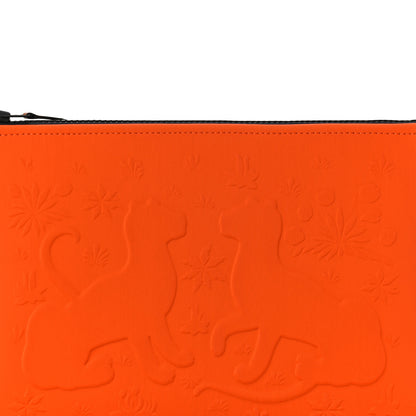 Hermes Neoprene Small Neobain Les Leopards Orange Samba 7 of 9