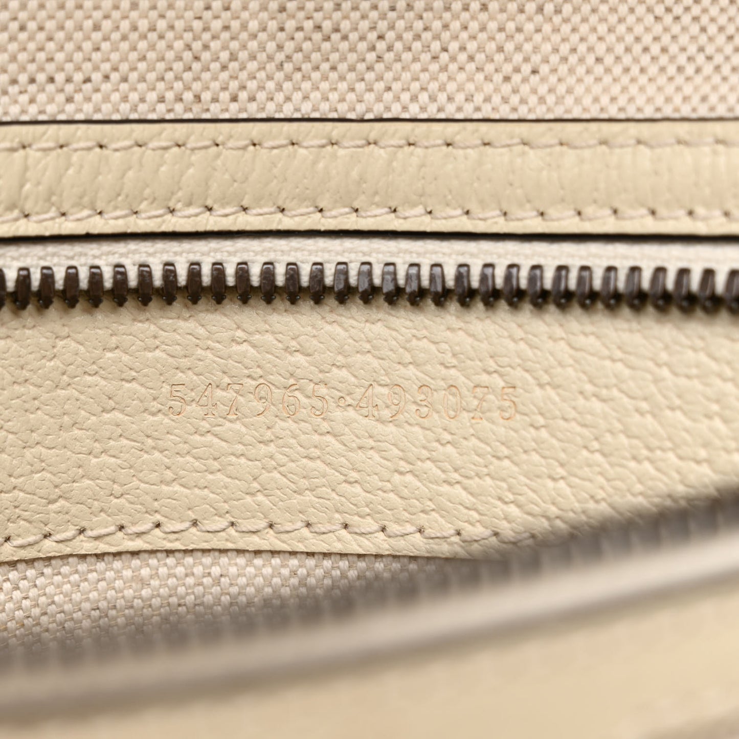 GG Supreme Monogram Textured Calfskin Web Small Ophidia Day Backpack Beige Ebony Mystic White