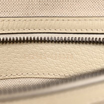 Gucci GG Supreme Monogram Textured Calfskin Web Small Ophidia Day Backpack Beige Ebony Mystic White 7 of 10