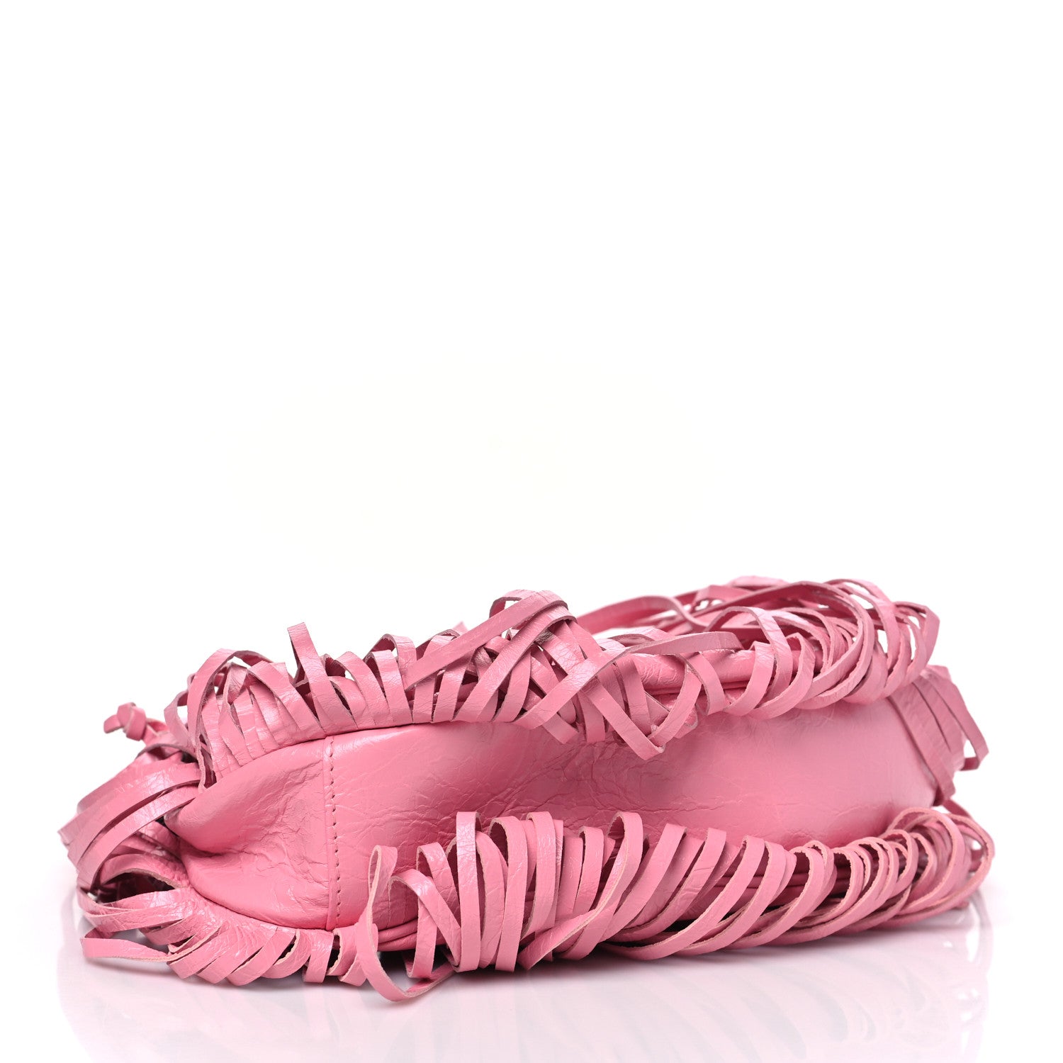 Balenciaga Agneau Arena Le Cagole Fringe Shoulder Bag XS Sweet Pink 5 of 10