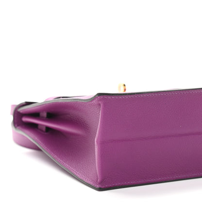Hermes Evercolor Kelly Danse II Belt Bag Anemone 9 of 12