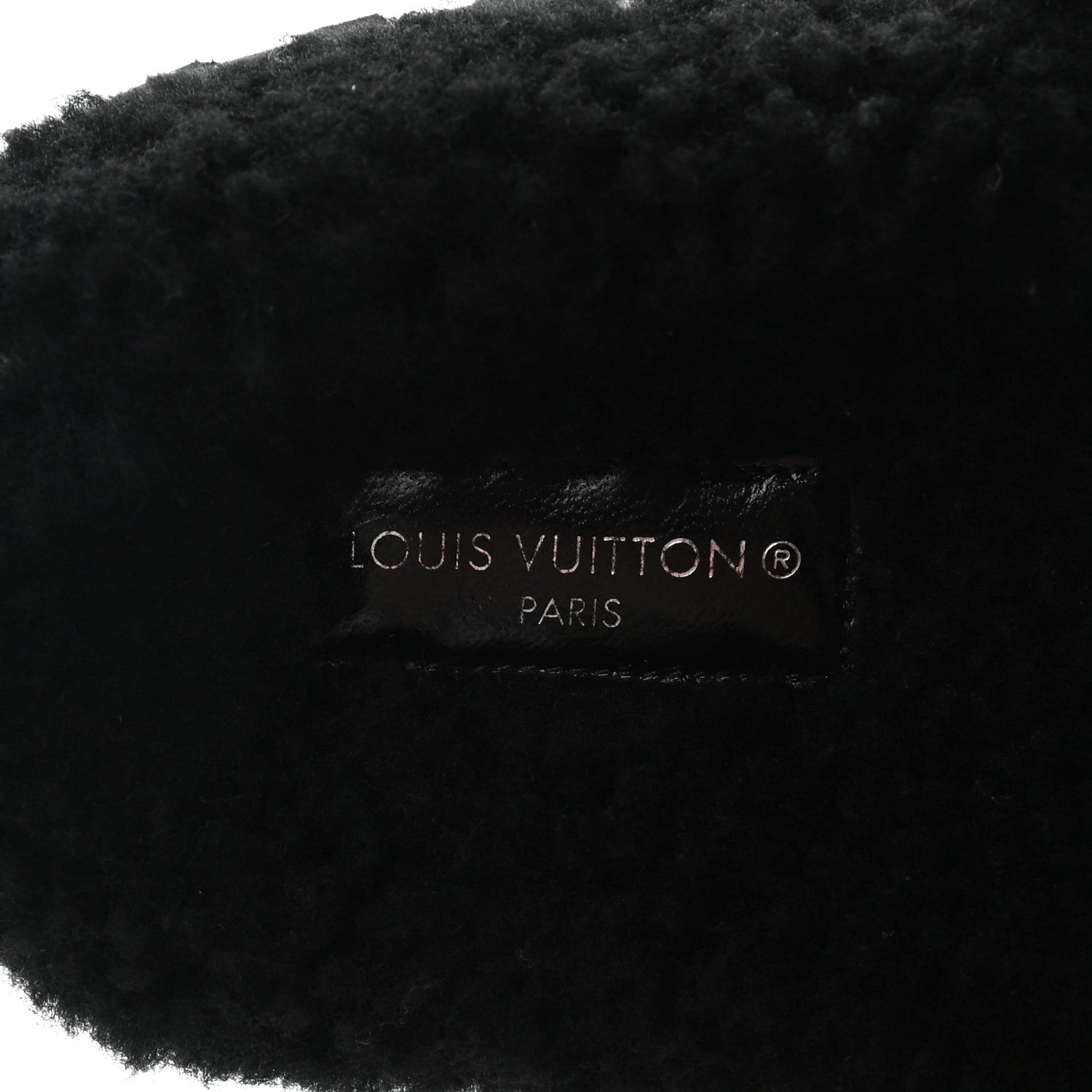 Louis Vuitton Shearling Paseo Flat Comfort Mule 39 Black 6 of 8