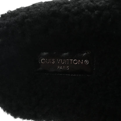 Louis Vuitton Shearling Paseo Flat Comfort Mule 39 Black 6 of 8