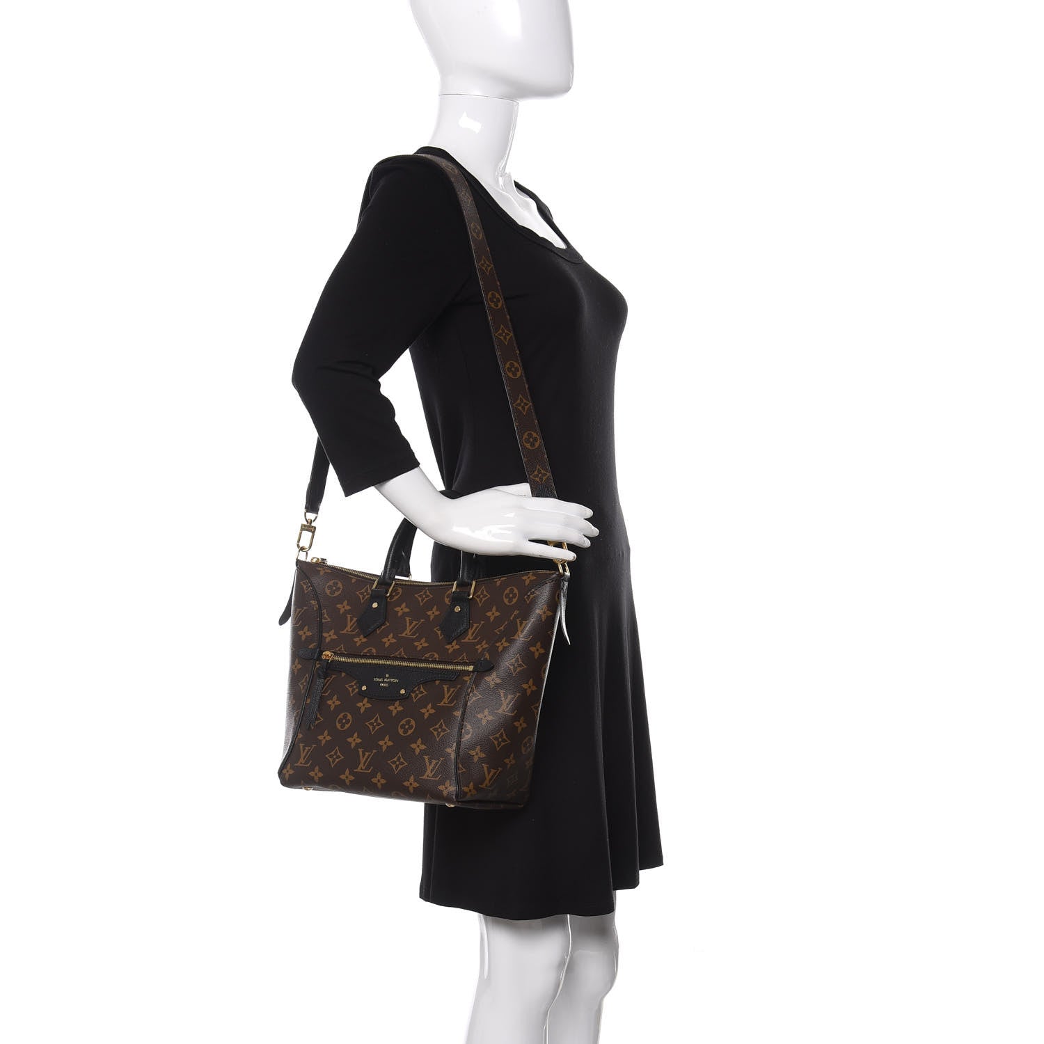 Louis Vuitton Monogram Tournelle PM Black 2 of 10