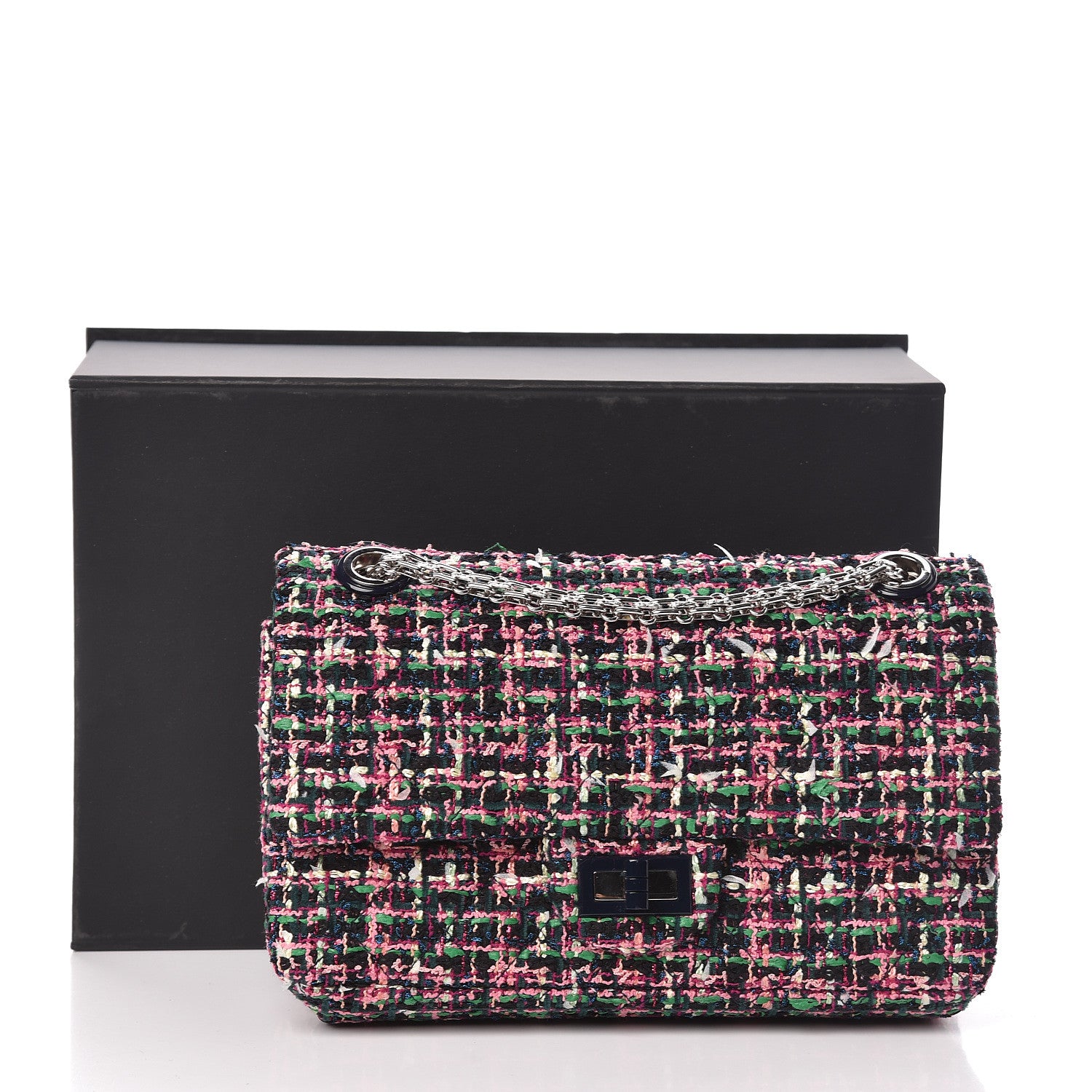 Chanel Tweed Resin 2.55 Reissue 225 Flap Pink 10 of 10