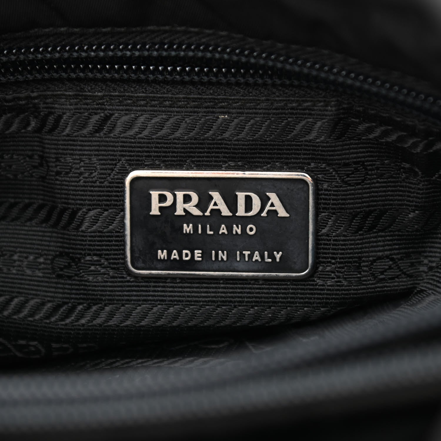 Prada Nylon Vela Shoulder Bag Black 7 of 12