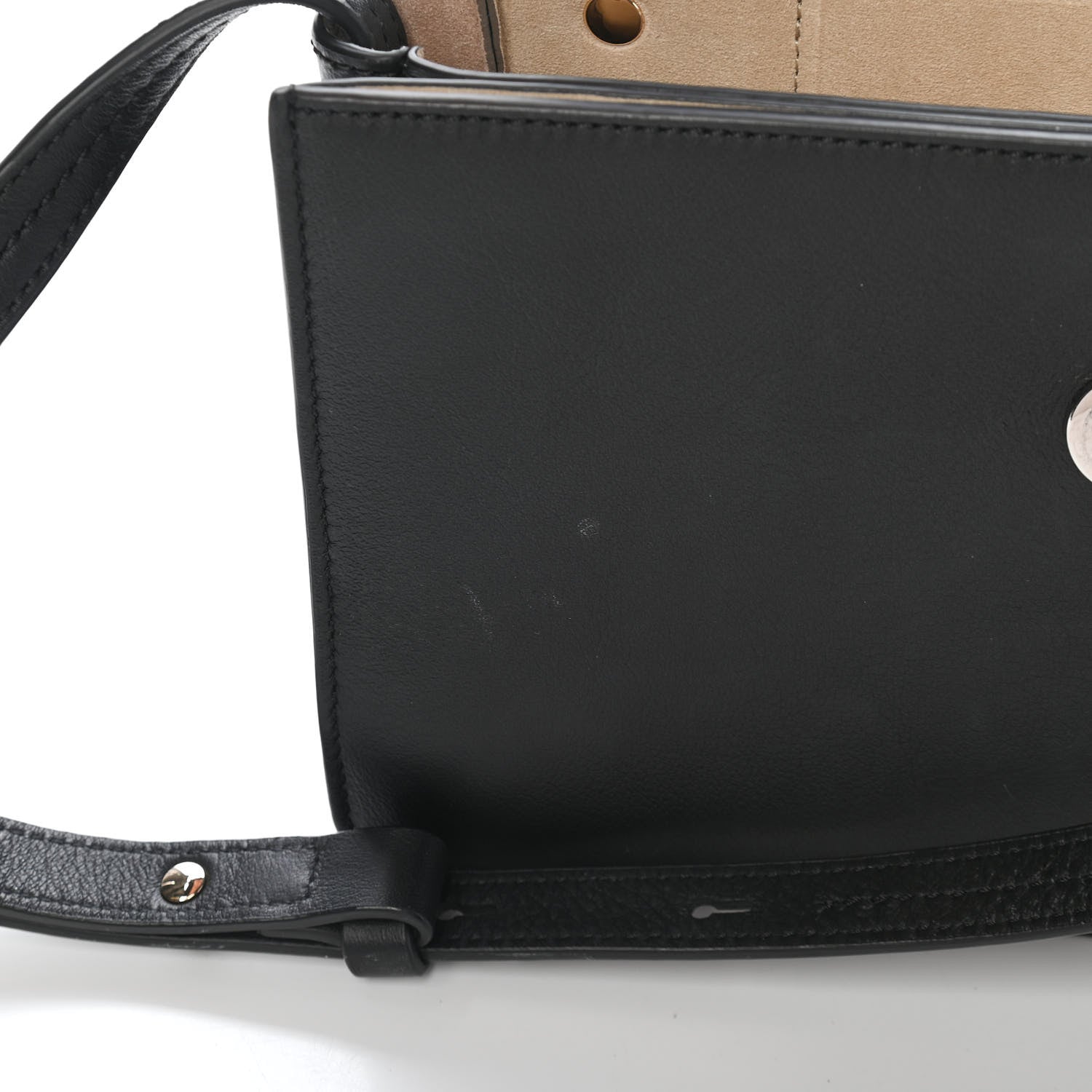 Chloe Suede Calfskin Small Faye Shoulder Bag Black 10 of 10