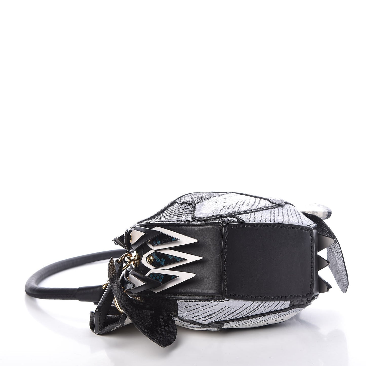 Snakeskin Pallas Helmet Bag Black