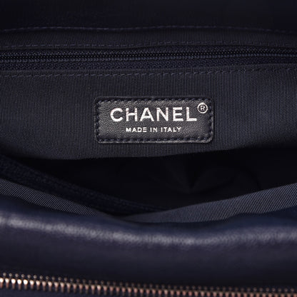 Chanel Caviar Quilted Urban Companion Top Handle Shopping Tote Blue 7 of 9