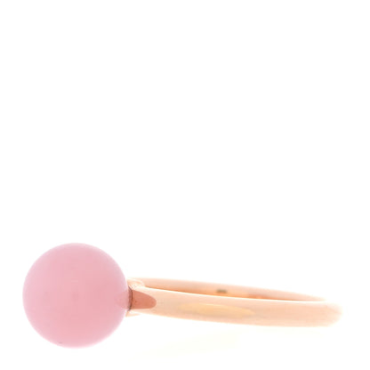 Tiffany 18K Rose Gold Rose Quartz HardWear Ball Ring 54 7 3 of 5