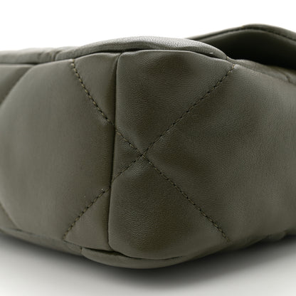 Chanel Lambskin Quilted Medium Chanel 19 Flap Khaki 10 of 10