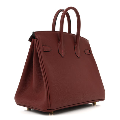 Hermes Togo Birkin 25 Rouge H 3 of 10
