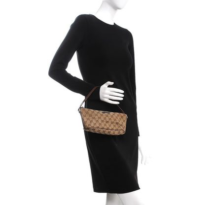 Gucci Monogram Boat Pochette Brown 2 of 11