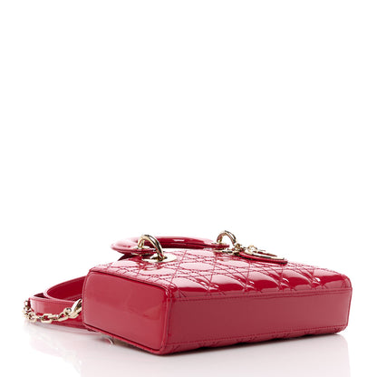 Christian Dior Patent Cannage Small Lady D-Joy Red 4 of 10