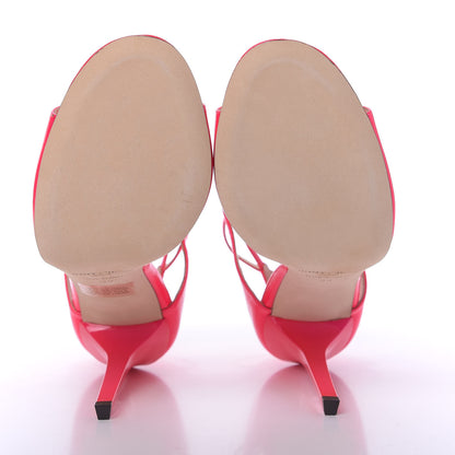 Jimmy Choo Patent Calfskin Lance Sandals 39 Fuchsia 2 of 10