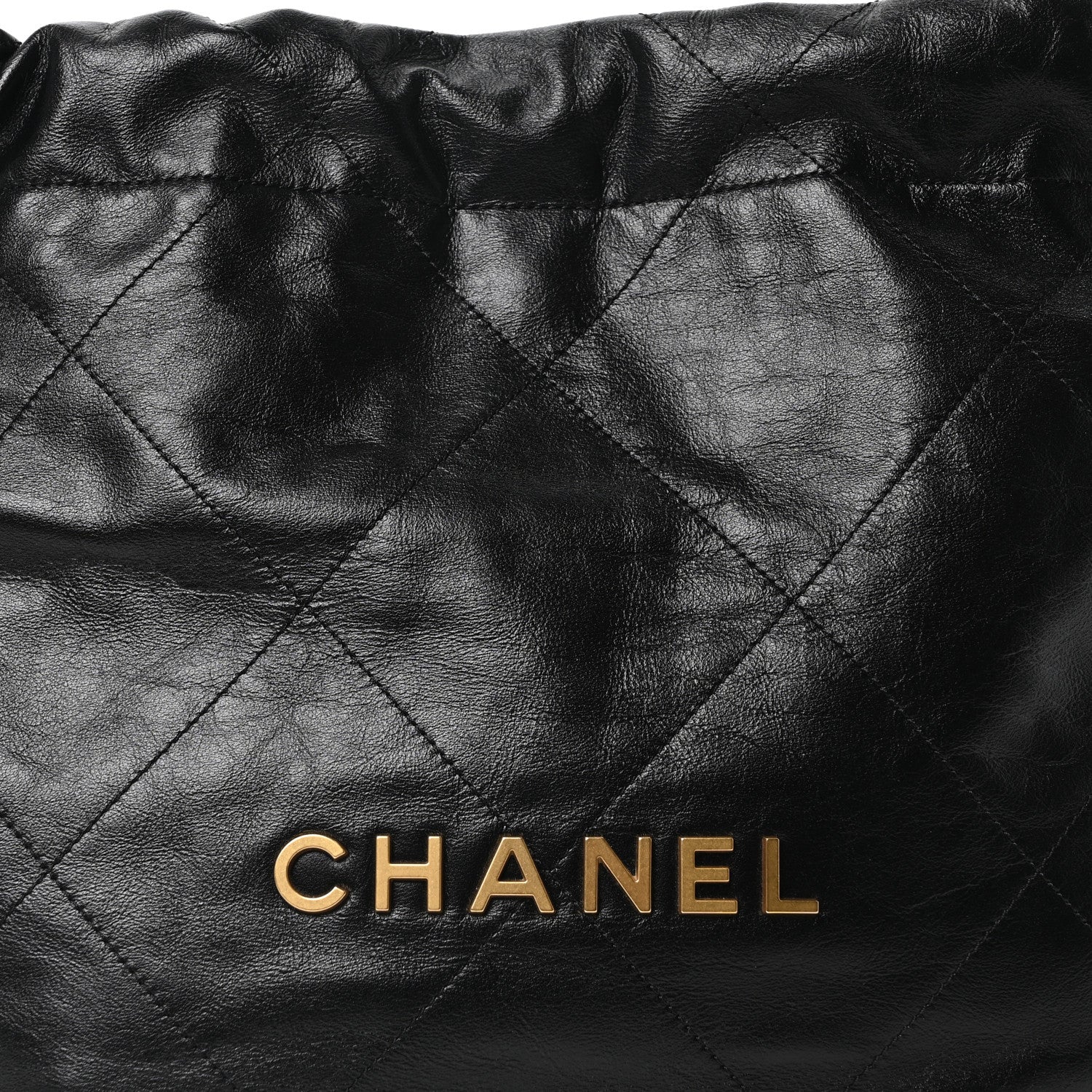 Chanel Shiny Calfskin Quilted Small Chanel 22 Black 8 of 10