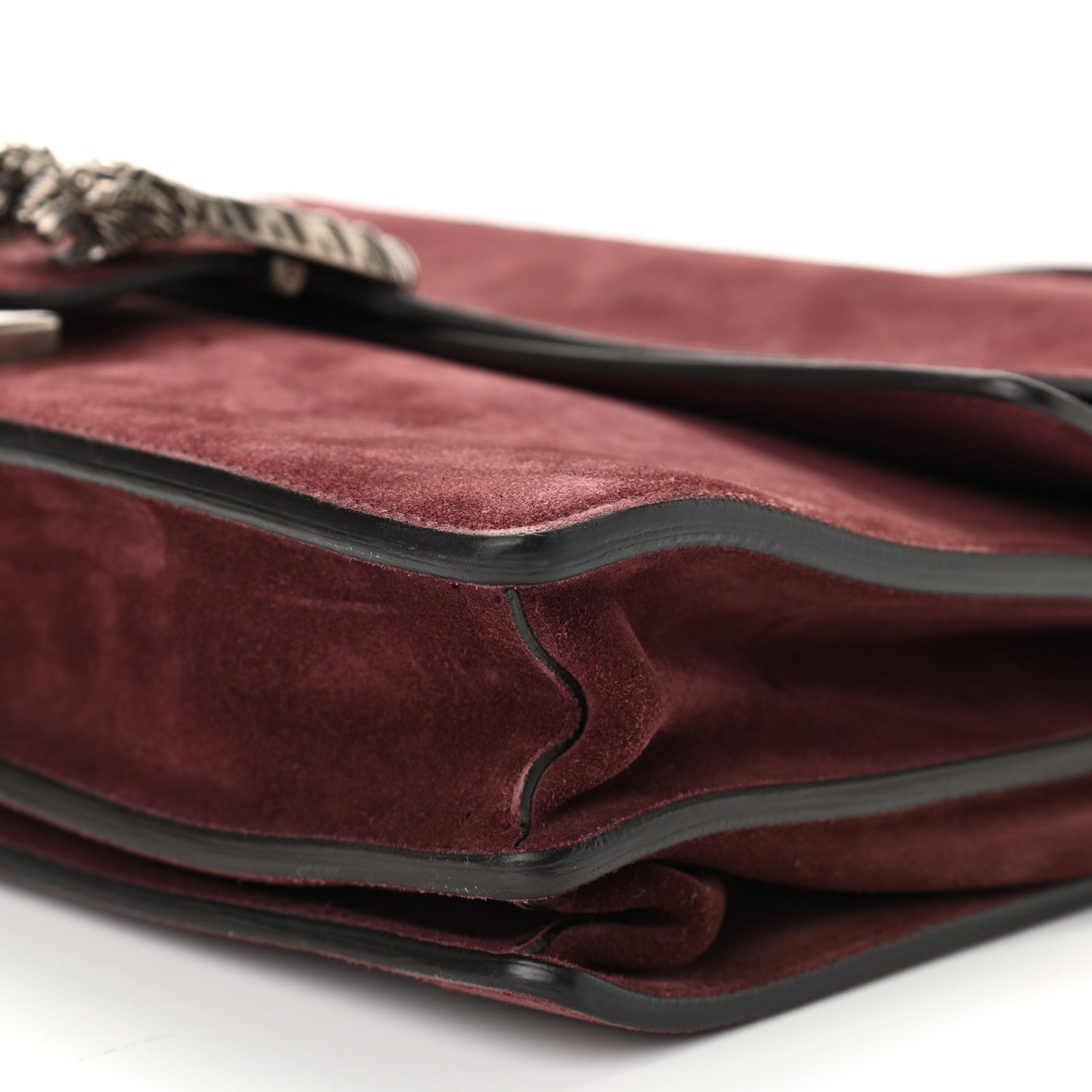 Gucci Suede Medium Dionysus Messenger Bag Bordeaux 9 of 12