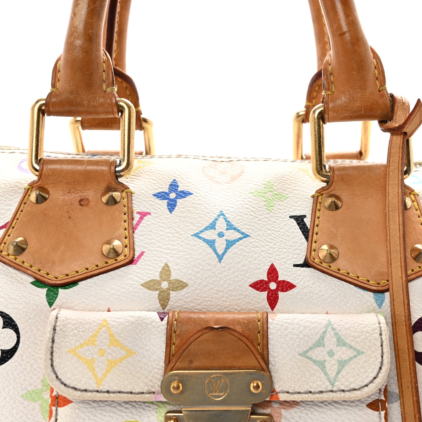 Monogram Multicolor Speedy 30 White