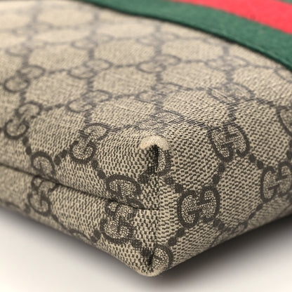 Gucci GG Supreme Monogram Web Messenger Bag Black 8 of 8