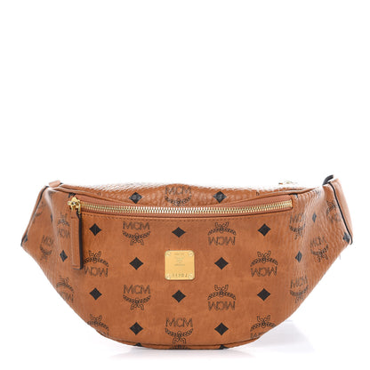 MCM Visetos Stark Belt Bag Cognac 1 of 8