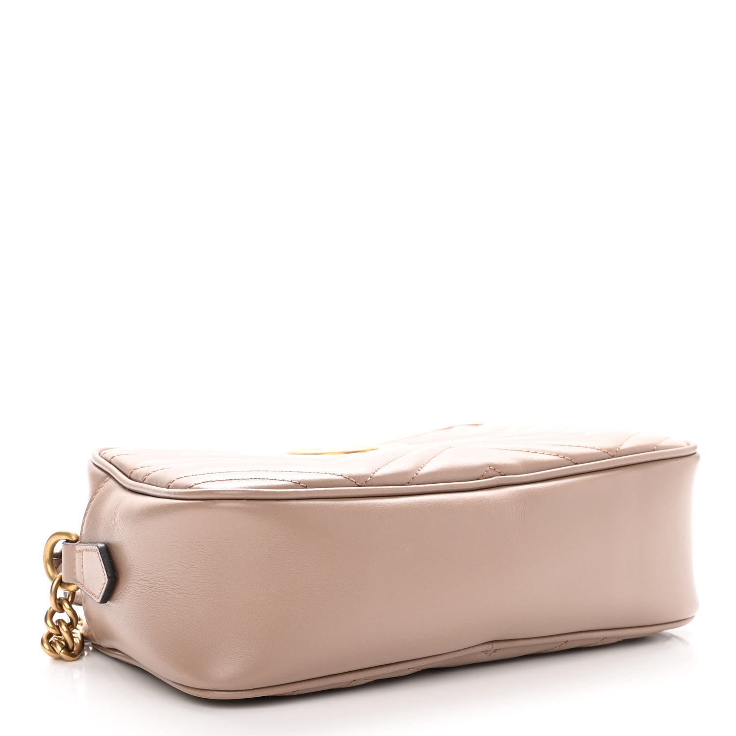 Gucci Calfskin Matelasse Small GG Marmont Chain Shoulder Bag Porcelain Rose 4 of 10