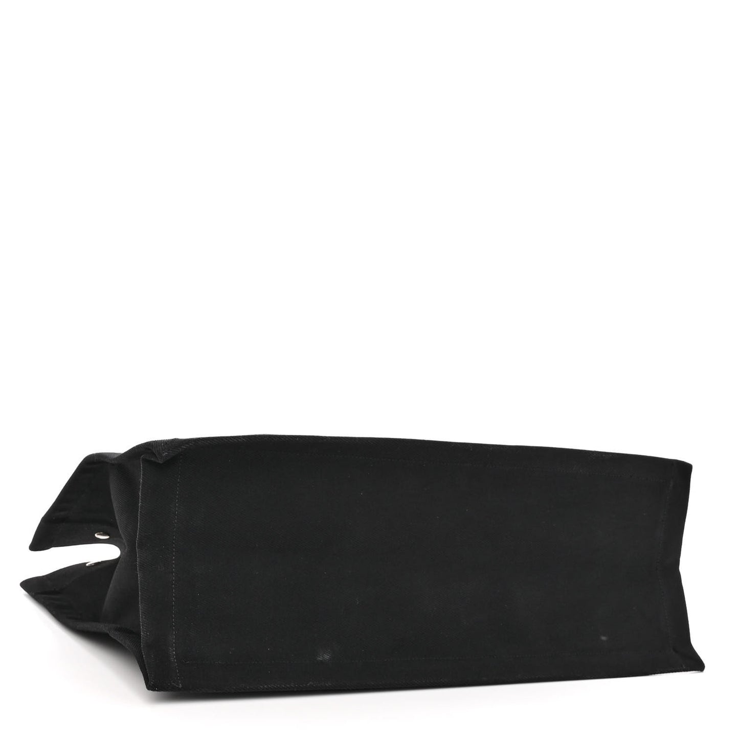 Linen Calfskin Rive Gauche Tote Black