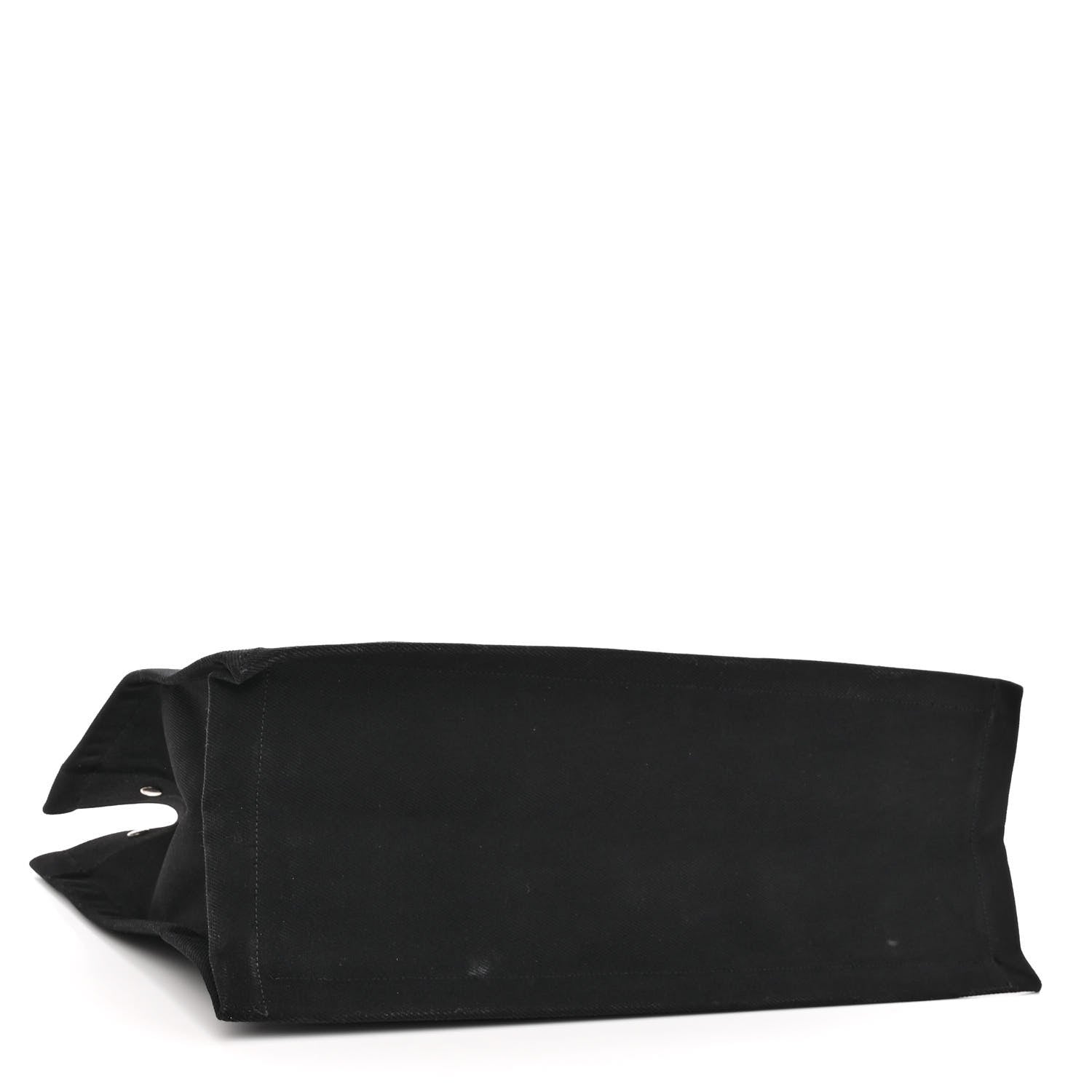 Saint Laurent Linen Calfskin Rive Gauche Tote Black 4 of 9