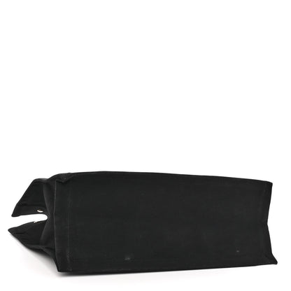 Saint Laurent Linen Calfskin Rive Gauche Tote Black 4 of 9