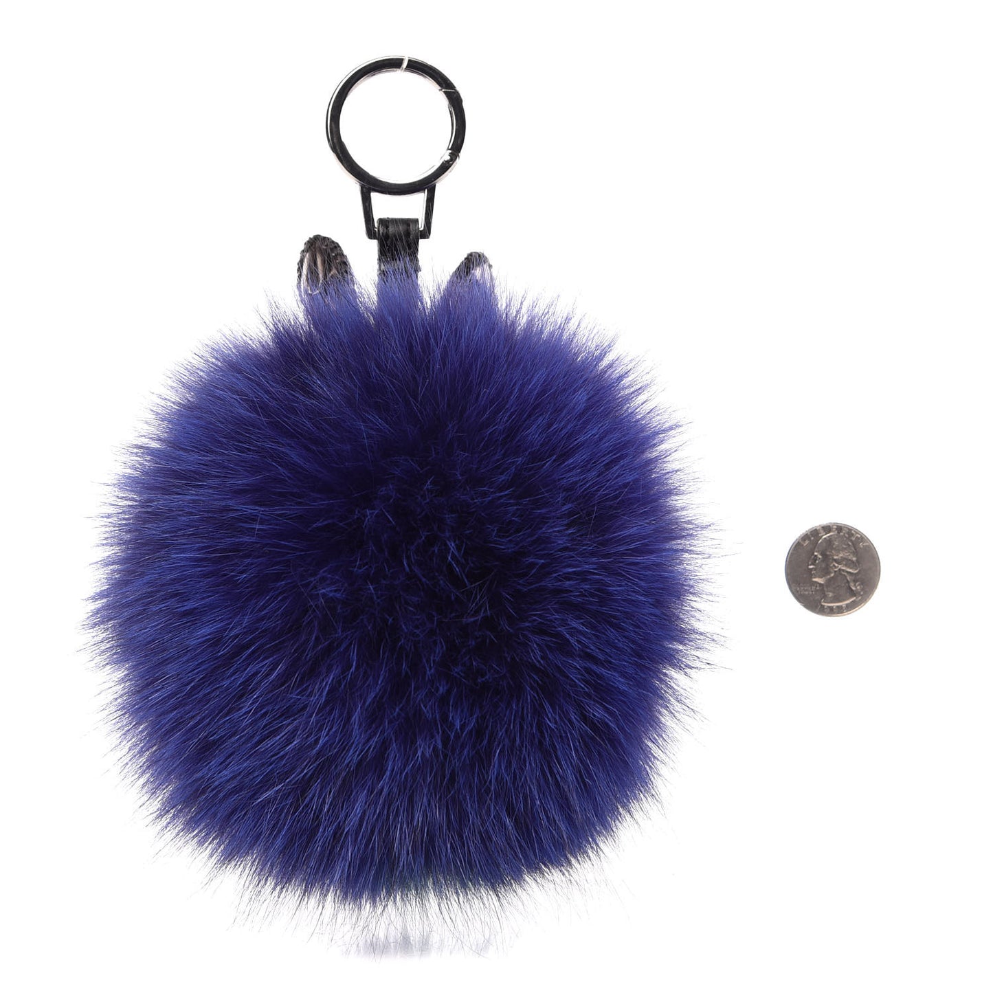 Visetos Rabbit Bag Charm Silver Blue Green