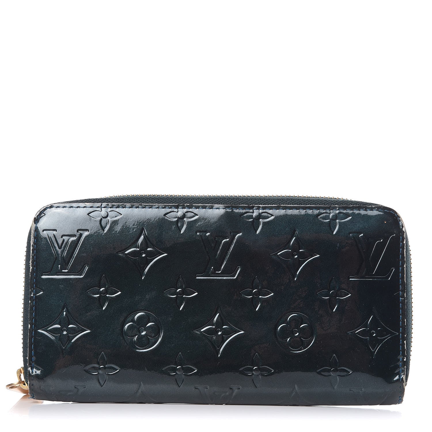 Louis Vuitton Vernis Zippy Wallet Blue Nuit 1 of 13