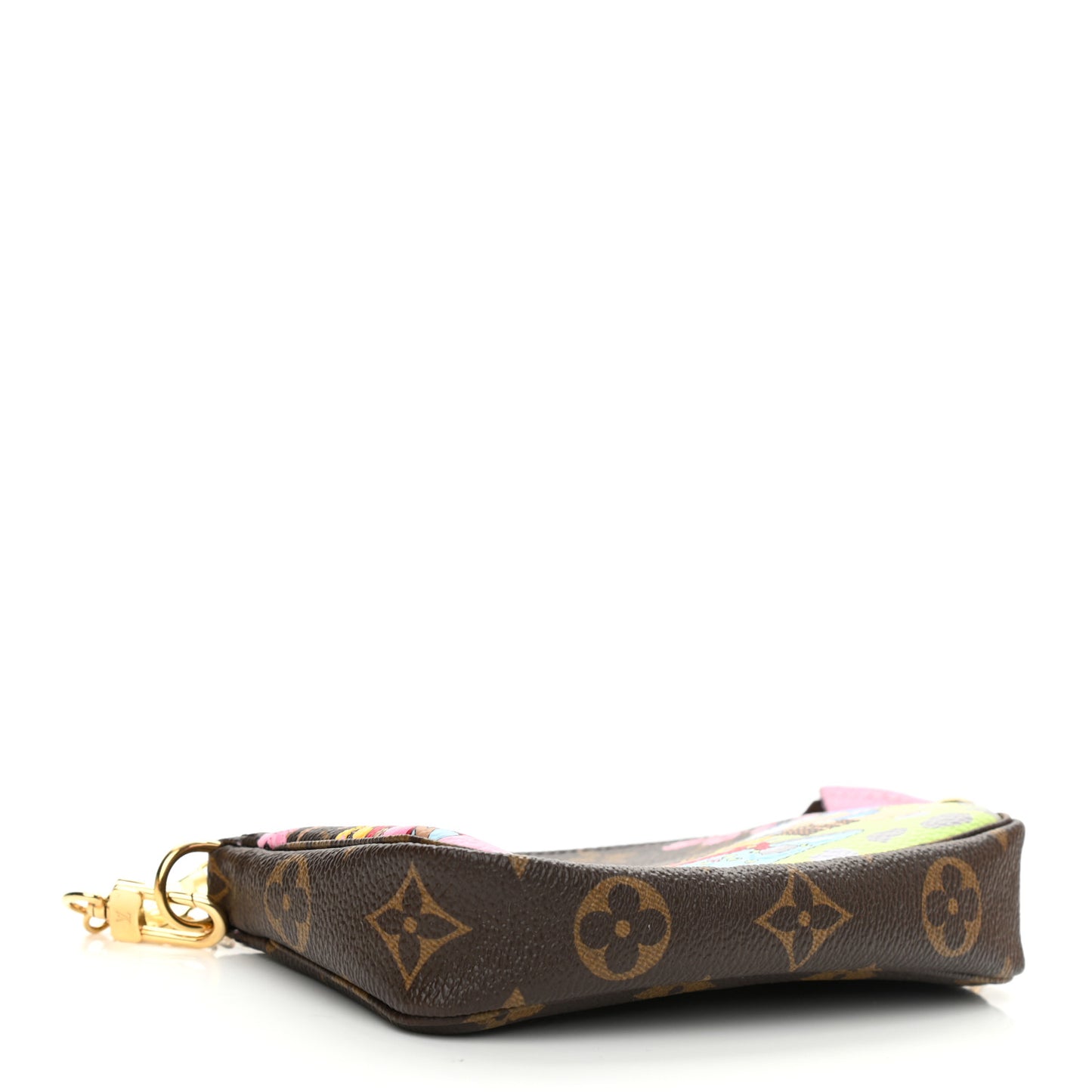 Monogram 2021 Christmas Animation Japanese Garden Mini Pochette Accessories Wisteria Pink