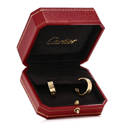 Cartier 18K Yellow Gold 5.5mm LOVE Hoop Earrings 6 of 6
