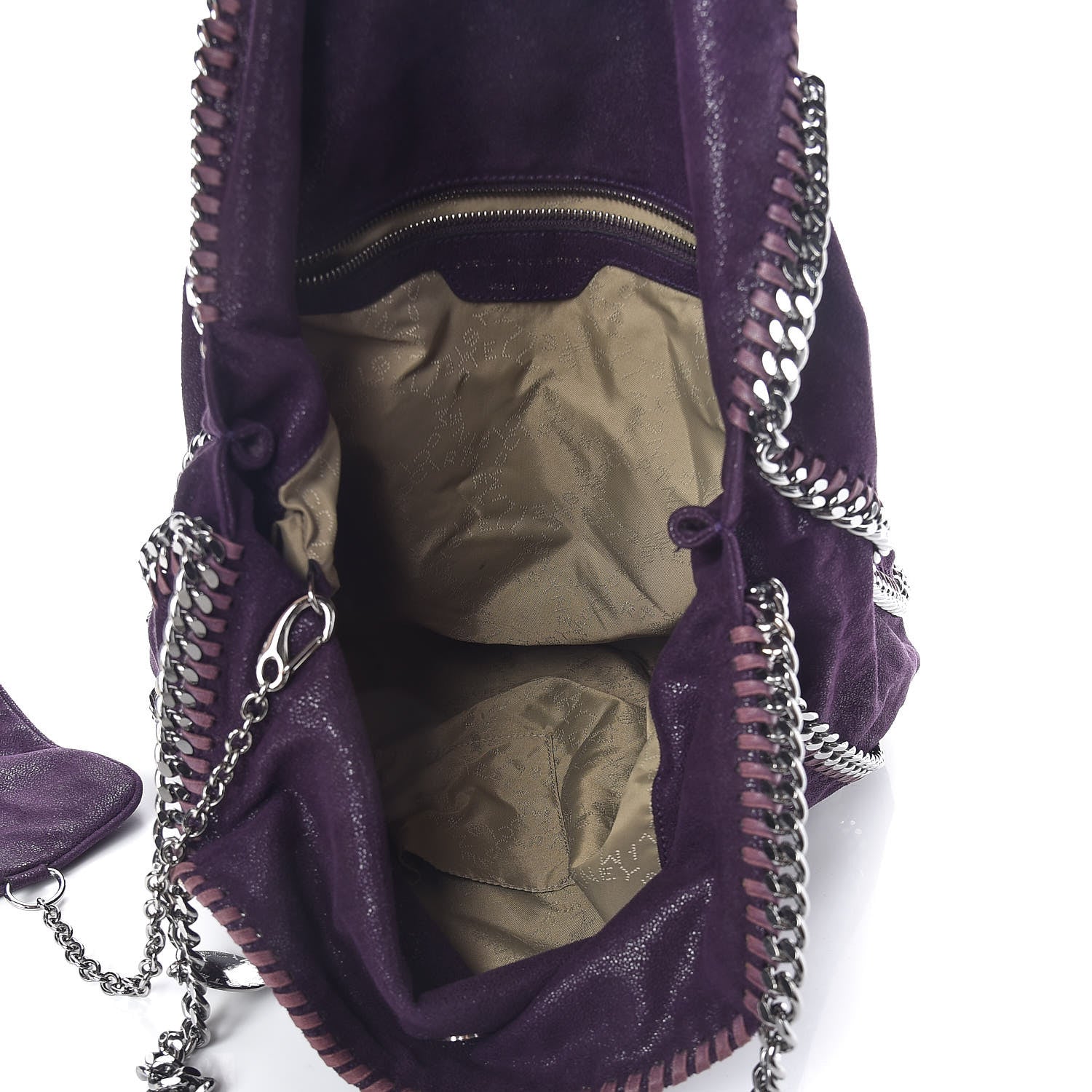 Stella McCartney Shaggy Deer Big Falabella Tote Purple 6 of 12