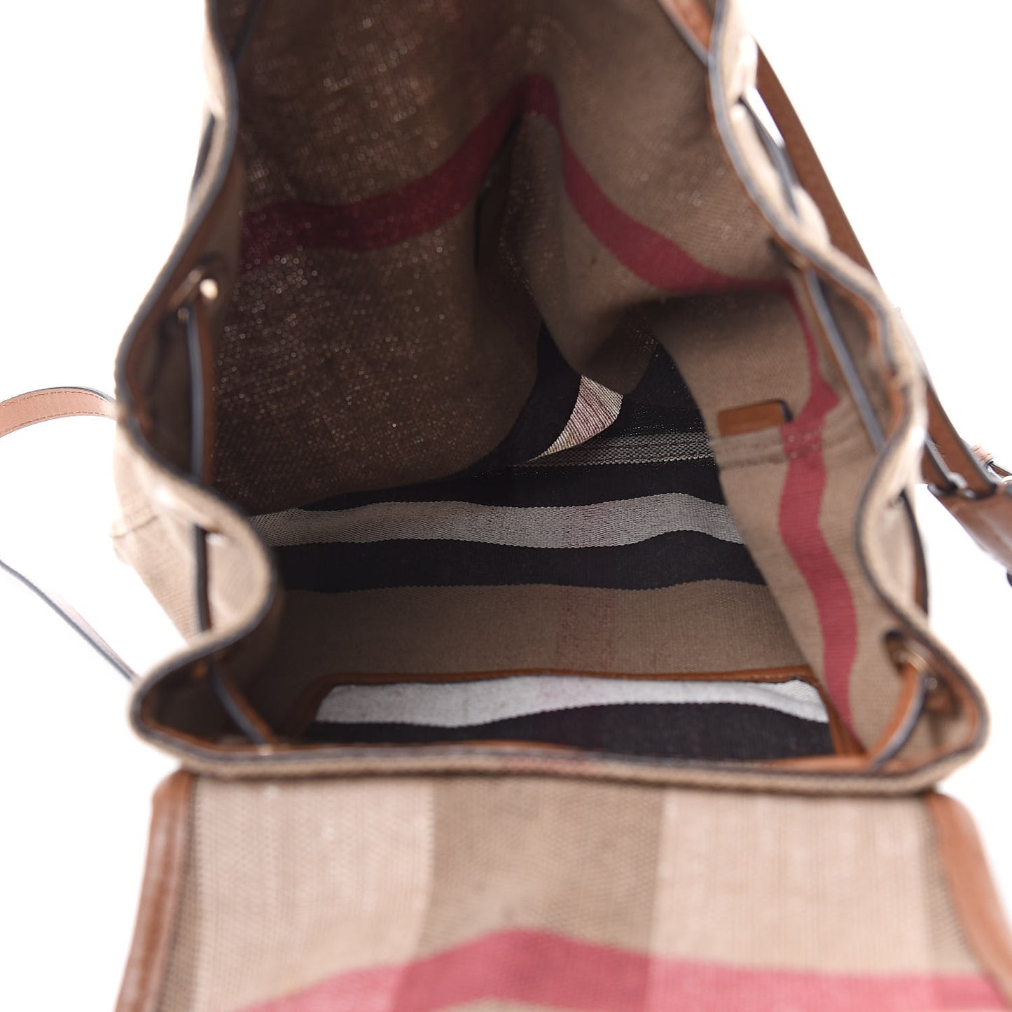 Overdyed Canvas Mega Check Medium Chiltern Backpack Tan