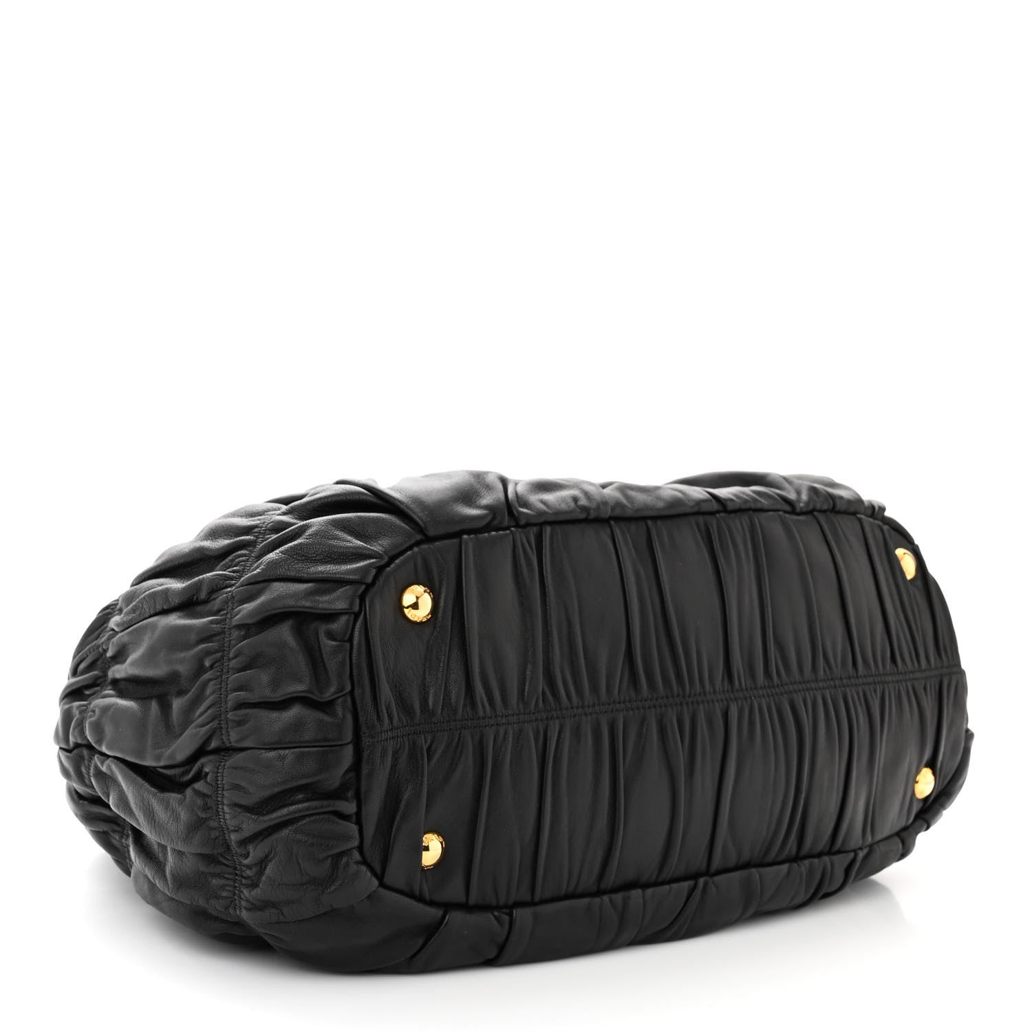 Prada Nappa Gaufre Tote Black 4 of 12