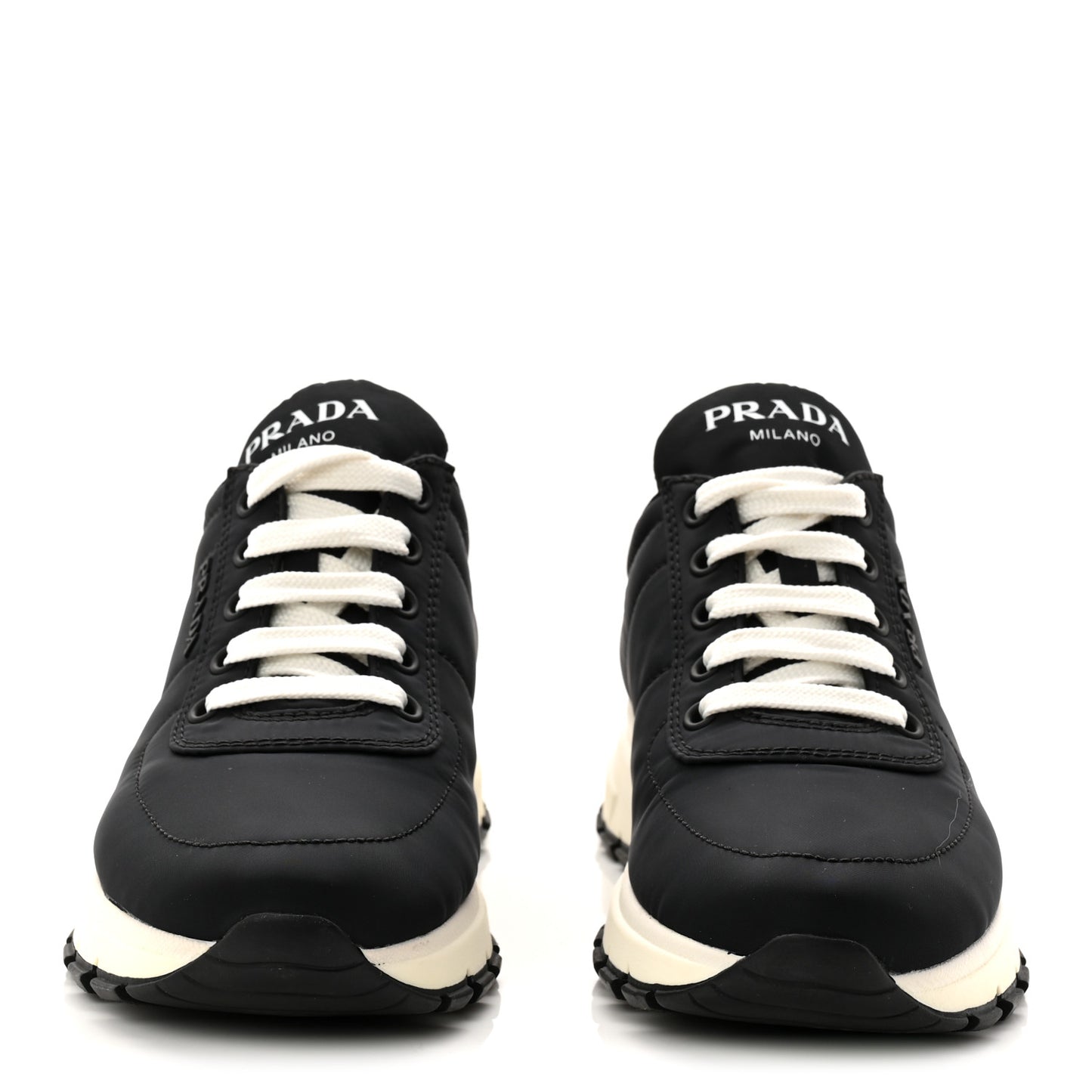 Re-Nylon Piuma Logo Quilted 45mm Sneakers 36.5 Black