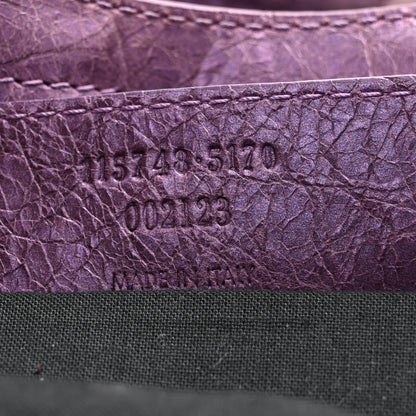 Balenciaga Agneau Classic Hardware City Metallic Purple 8 of 15