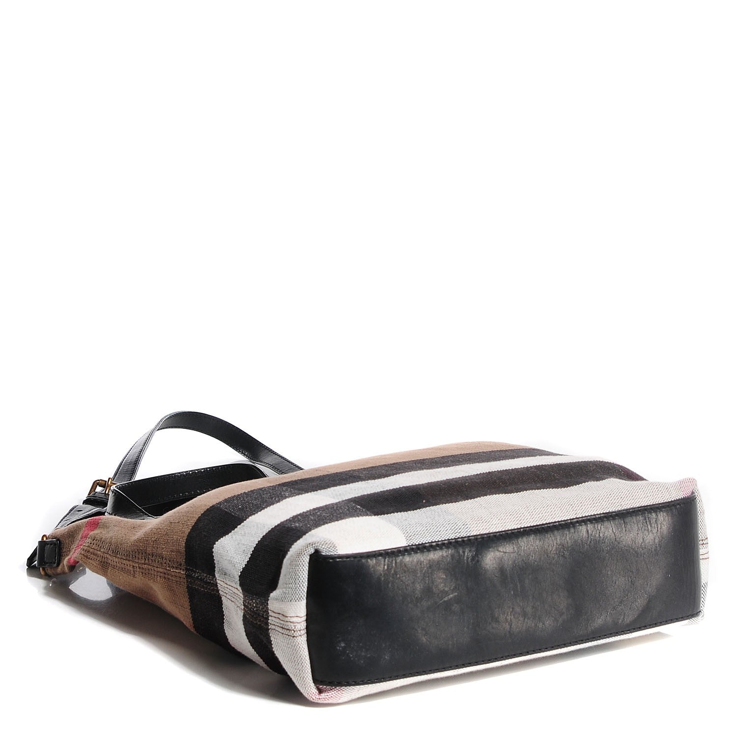 Burberry Canvas Mega Check Medium Tottenham Brit Tote Black 4 of 8