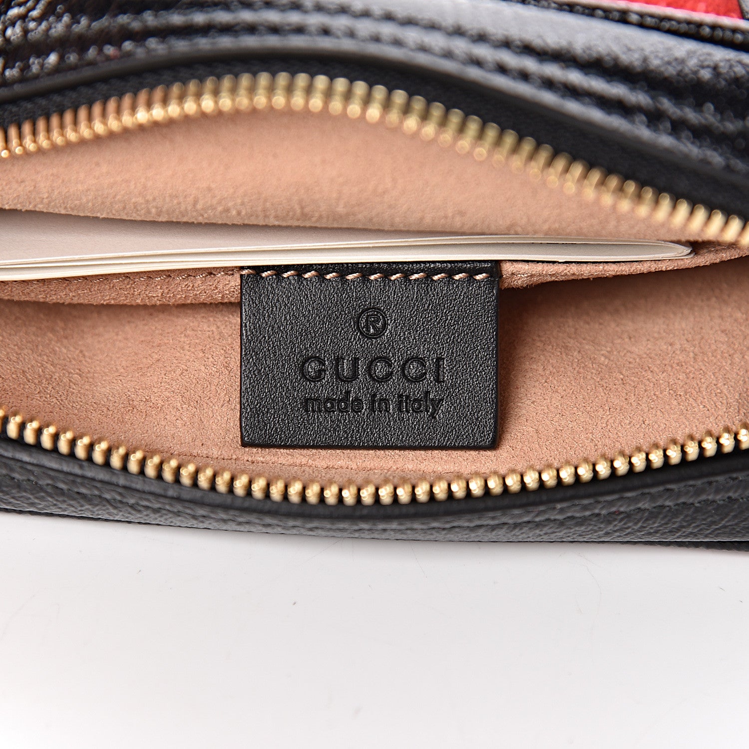 Gucci Suede Small Ophidia Belt Bag 85 34 Hibiscus Red 6 of 10
