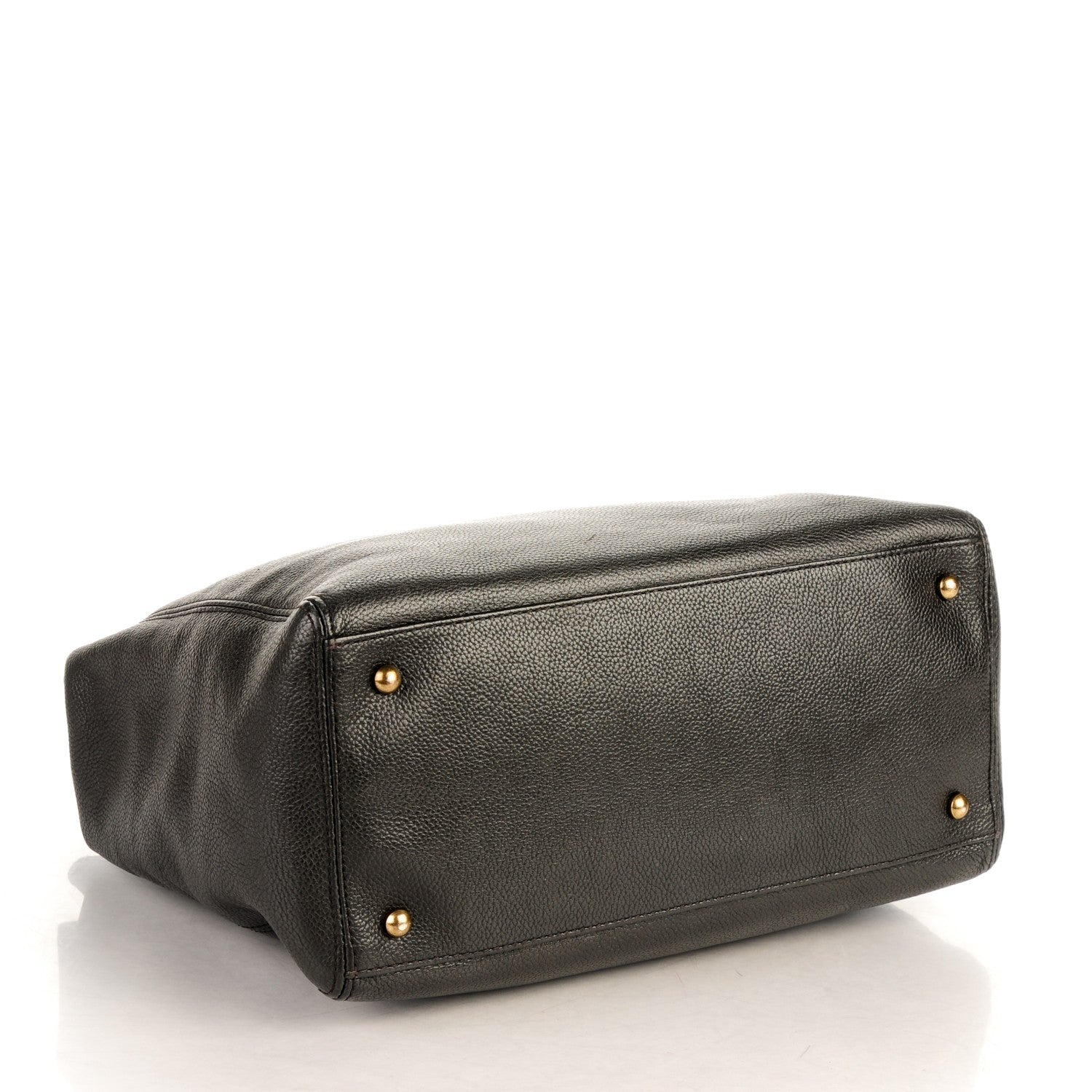 Chanel Calfskin Tall Cerf Tote Black 4 of 8