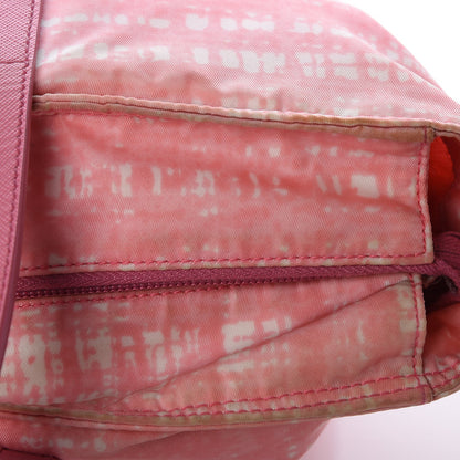 Prada Tessuto Nylon Saffiano Plaid Tote Bag Pink 10 of 10