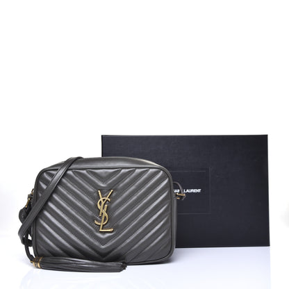 Saint Laurent Calfskin Matelasse Monogram Lou Camera Bag Military Olive 10 of 10