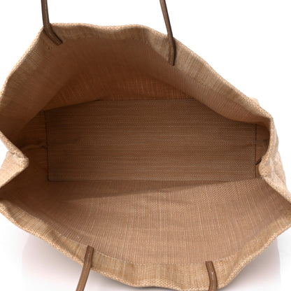 Prada Raffia Logo Tote Naturale 4 of 11