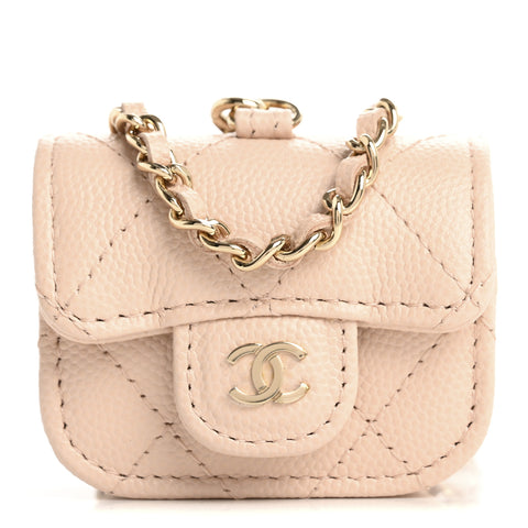 Caviar Quilted Airpods Pro Case Light Pink