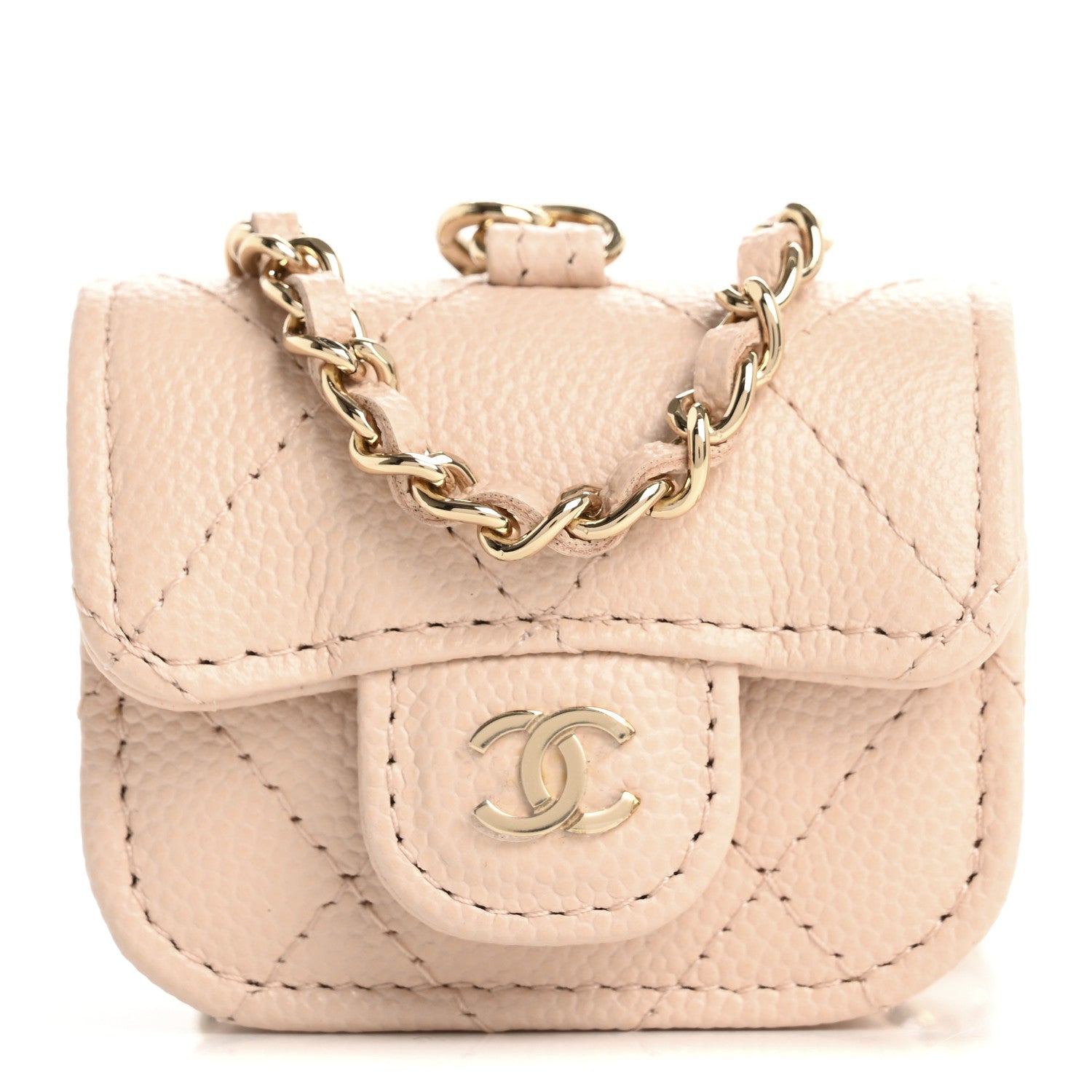 Chanel Caviar Quilted Airpods Pro Case Light Pink 1 of 11