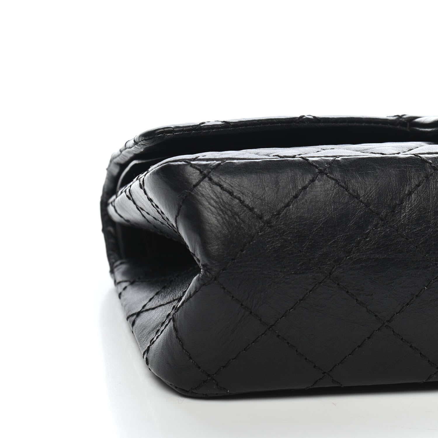 Chanel Aged Calfskin Quilted 2.55 Reissue 225 Flap Black 7 of 8